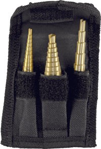 PERFORMANCE TOOL W9003 3 Pc Step Drill Set - Versatile and Durable