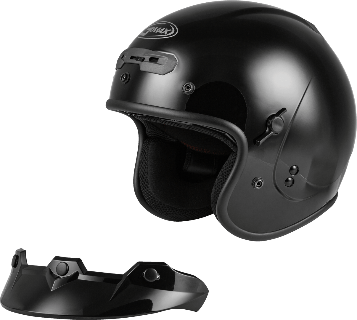 Gm 32 Open Face Helmet Black Xs