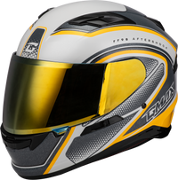Ff 98 Aftershock Helmet White/Metallic Silver 2x
