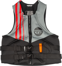 Neoprene Flotation Vest Black/Grey/Red 3x