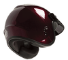 Of 2 Open Face Helmet Wine Red 2x