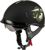 Hh 65 Drk1 Helmet W/ Peak Matte Black/Bone Xl