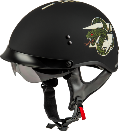 Hh 65 Drk1 Helmet W/ Peak Matte Black/Bone Xl