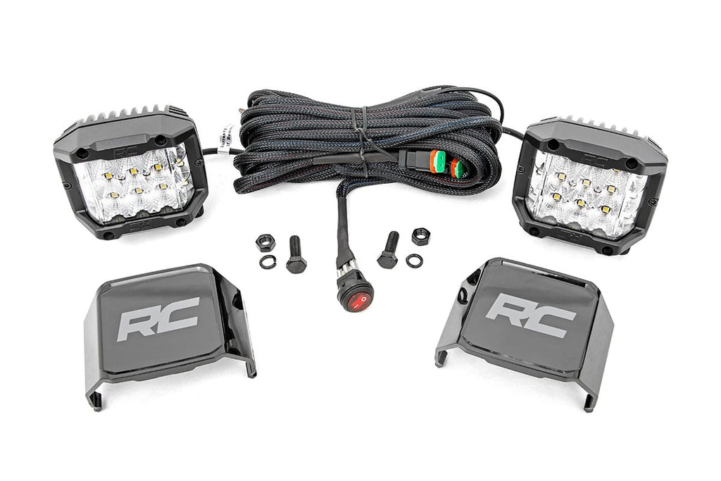 3 Inch Chrome Series LED Lights | Wide Angle Osram | Pair | 70904