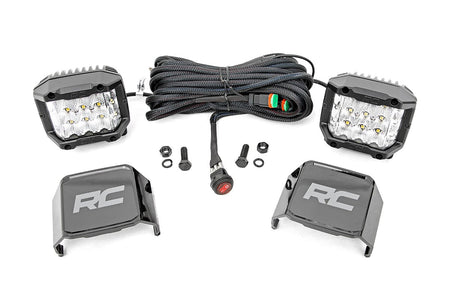3 Inch Chrome Series LED Lights | Wide Angle Osram | Pair | 70904