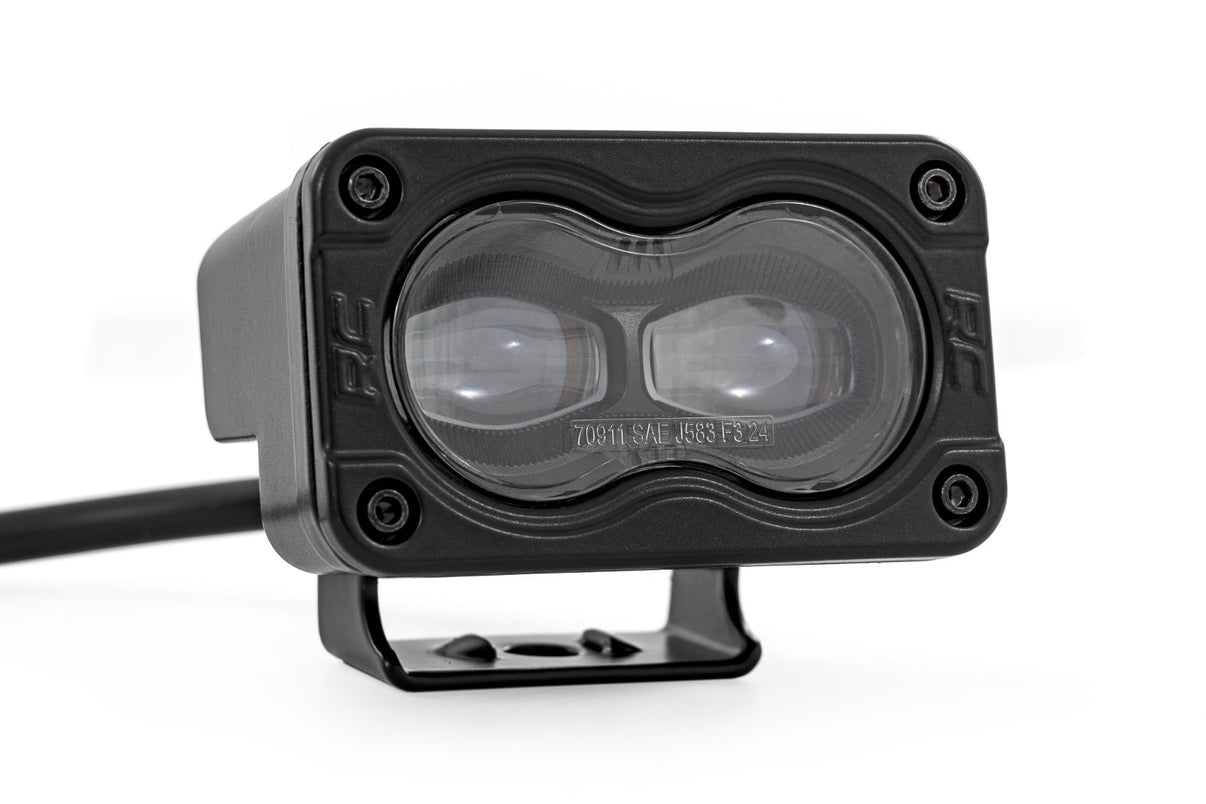 3x1.75 Inch Black Series LED Slim Aux | SAE Fog | Pair | 70910