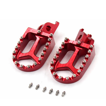 KKE CNC Aluminum Footpegs for HONDA/KAWASAKI Red/Blue/Green/Black/Silver