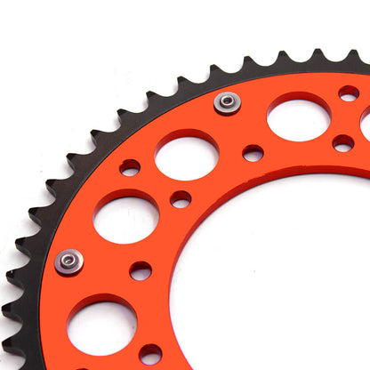 KKE 44T/48T/49T/50T/51T/52T Orange Sprocket For KTM 125-530CC 2003-2024