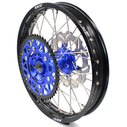 KKE 21 & 18 Enduro Wheels for YAMAHA WR250F 2001-2016 WR450F 2003-2015 Blue&Black 250mm Disc
