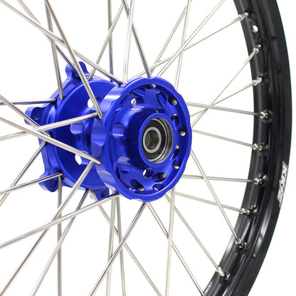 KKE 21 & 18 Enduro Wheels Rims Set for Yamaha WR250R 2008-2020 Blue&Black