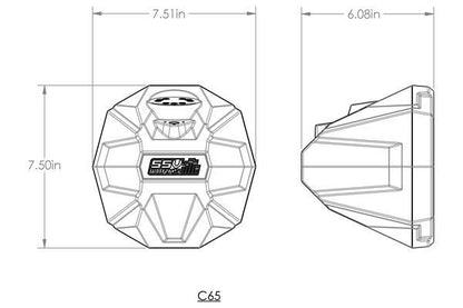 Add-on 6.5in Speaker Pods for SSV Works WP Overhead Series Systems
