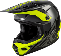 Kinetic Crest Helmet Grey/Black/Hi Vis Xl