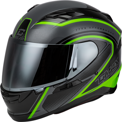 Ff 98 Aftershock Helmet Grey/Neon Green Sm