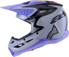 Jettson Sm3 Helmet Gry/Purp/Blk Glossy Xl