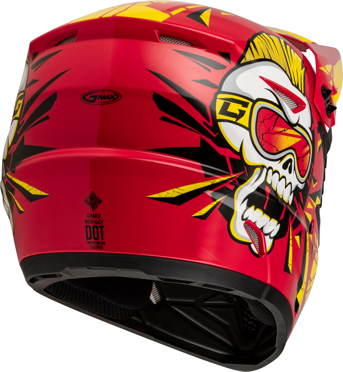 Youth Mx 46y Unstable Helmet Red/Yellow Ym