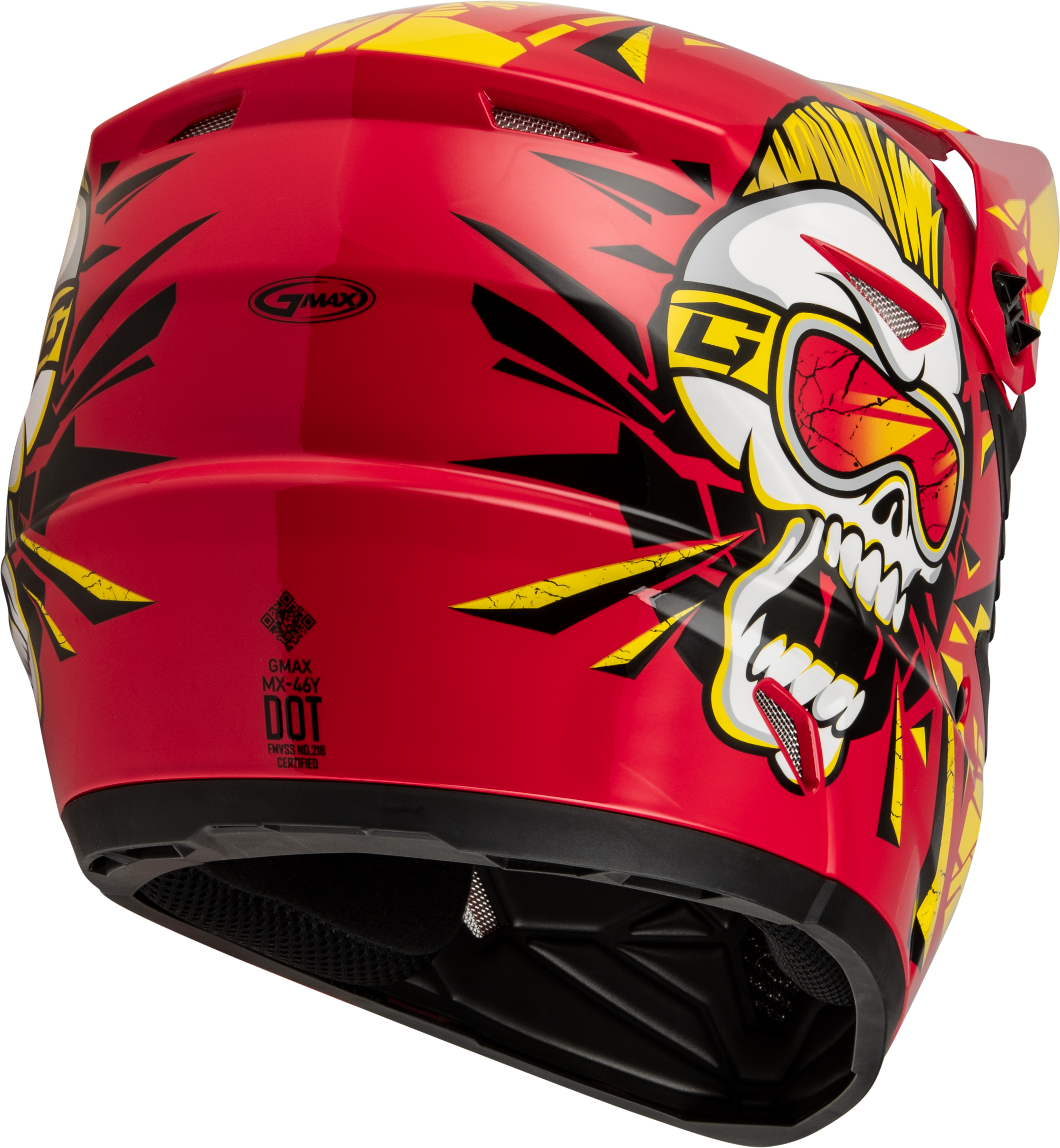 Youth Mx 46y Unstable Helmet Red/Yellow Ym