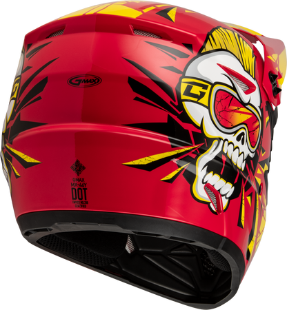Youth Mx 46y Unstable Helmet Red/Yellow Ym