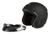 Of 2 Open Face Helmet Matte Black Xl