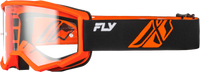 Youth Focus Goggle Blk/Orange W/ Clear Lens