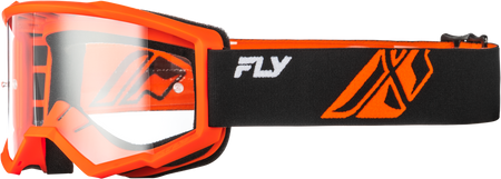 Youth Focus Goggle Blk/Orange W/ Clear Lens