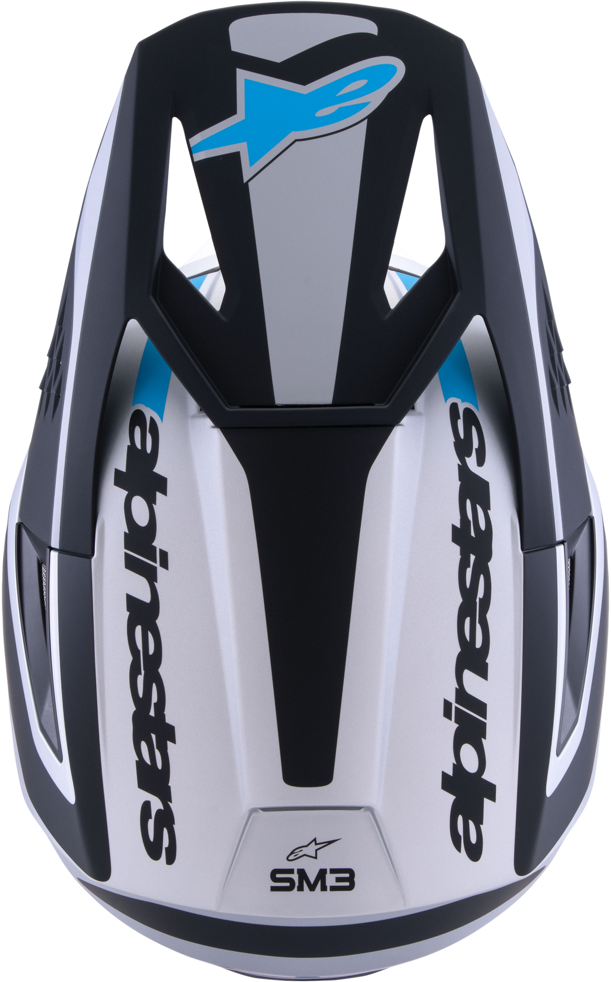 Sm3 Heat Helmet Silver/Blue/Black Matt Xl