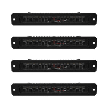KC HiLiTES Platform One Profile 10in. SideCast Flush Mount Lights (Does Not Include Rack)