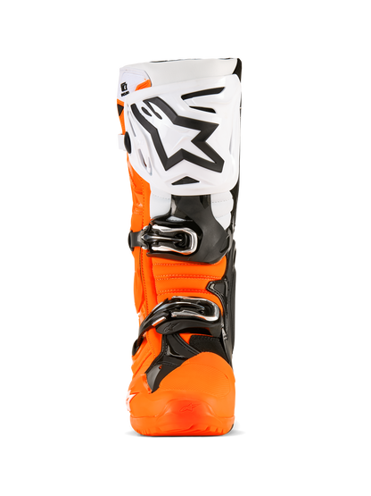 Alpinestars Tech 10 Enduro Boots - Orange Fluo/Black/White - Size 8