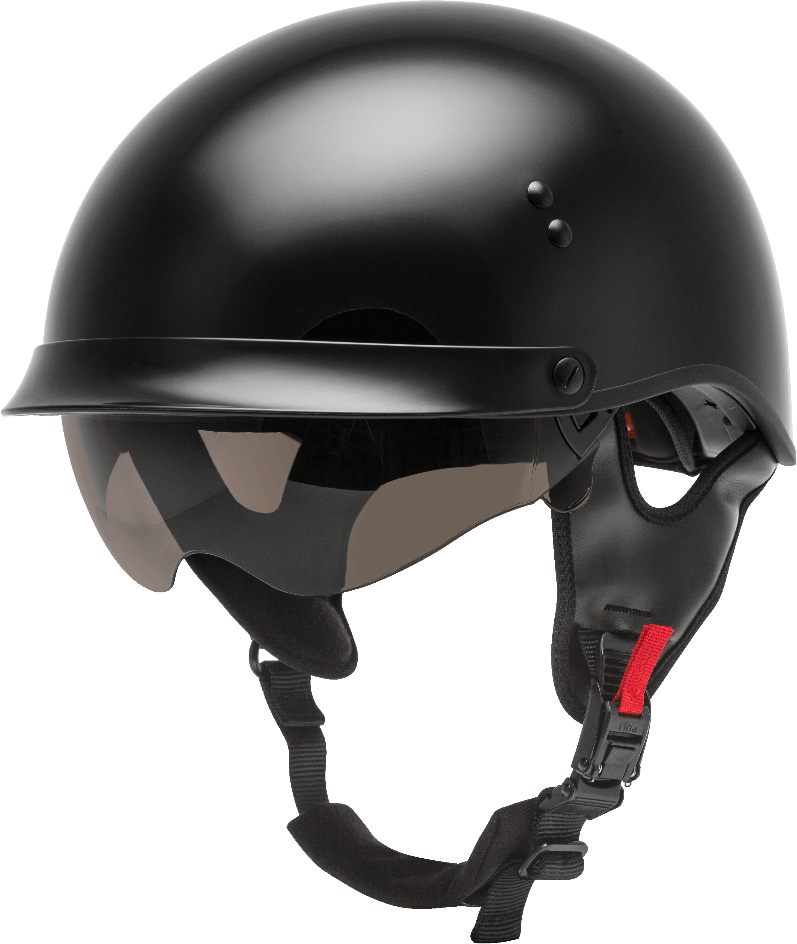 Hh 65 Half Helmet Full Dressed Black Xs