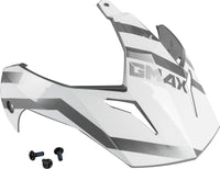Visor W/Screws Trapper White/Silver Gm 11s