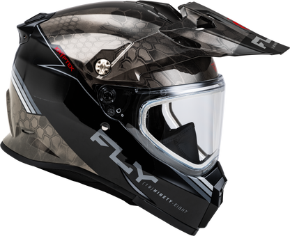 Trekker Cw Conceal Helmet Dual Shld Black/Grey/White 2x