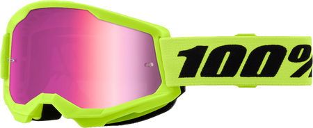 Strata 2 Junior Goggle Neon Yellow Mirror Pink Lens