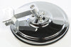 5" Round Flat Side Mirror Silver 1 Clamp Needed