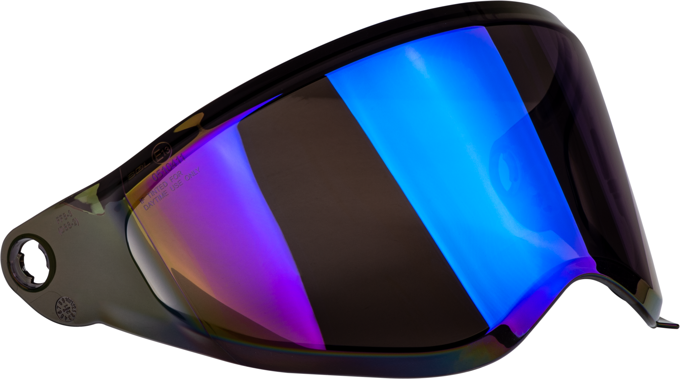 Trekker Helmet Face Shield Blue Iridium