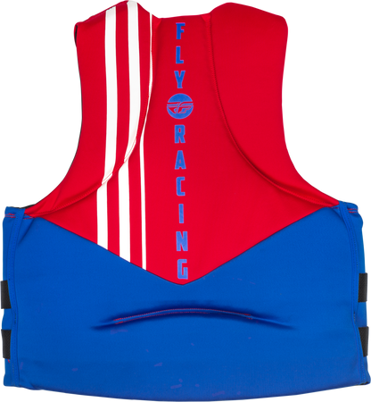 Neoprene Flotation Vest Red/White/Blue Md