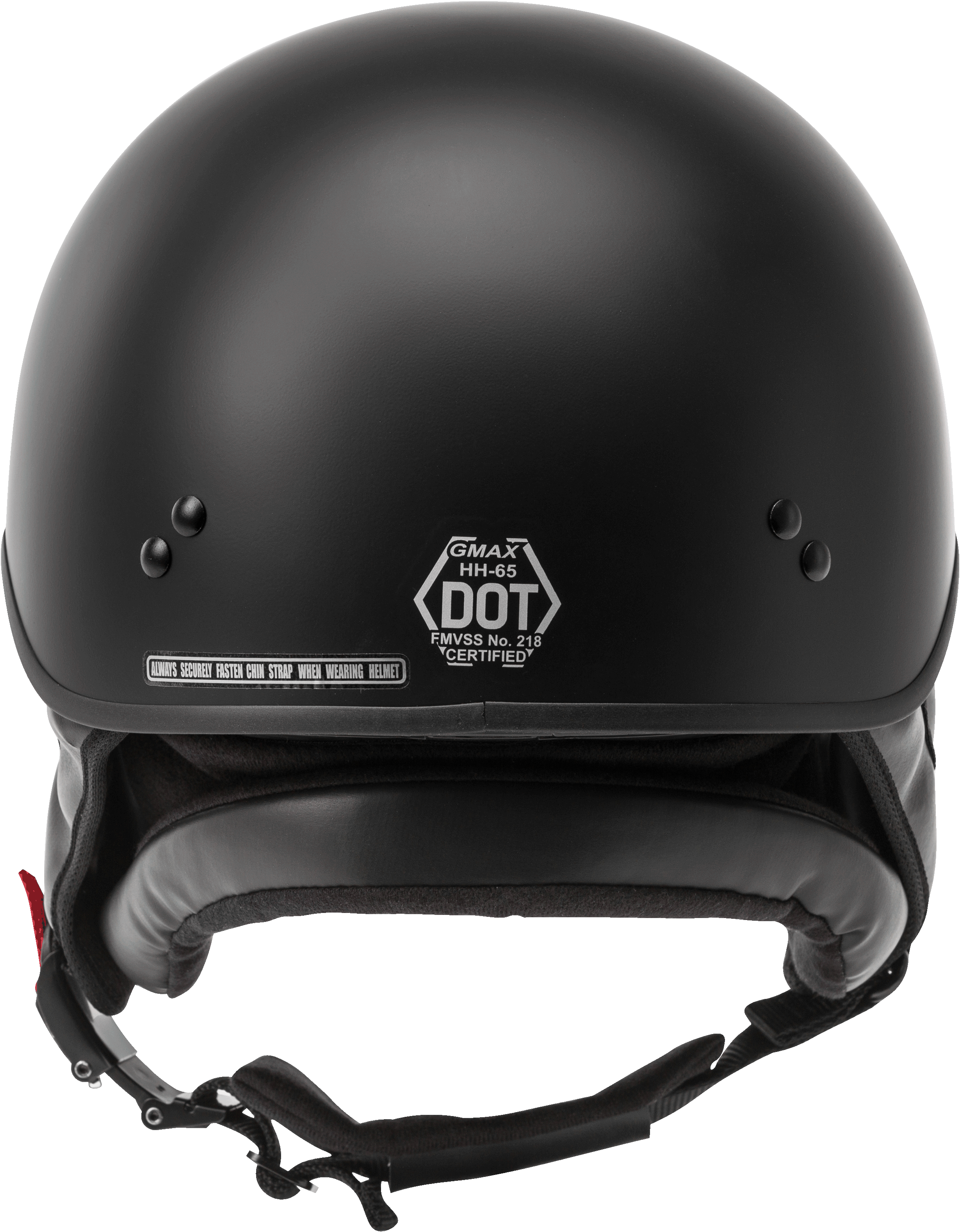 Hh 65 Half Helmet Full Dressed Matte Black Xl