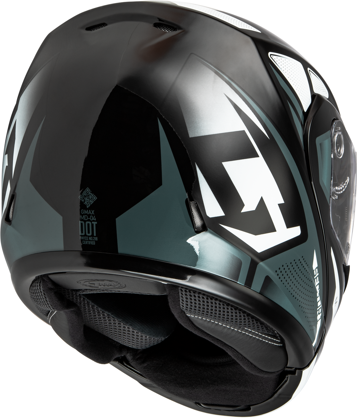 Md 04 Sector Helmet Black/Silver Xs