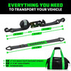 Rhino USA Heavy Duty Vehicle Tie Down Kit - Black