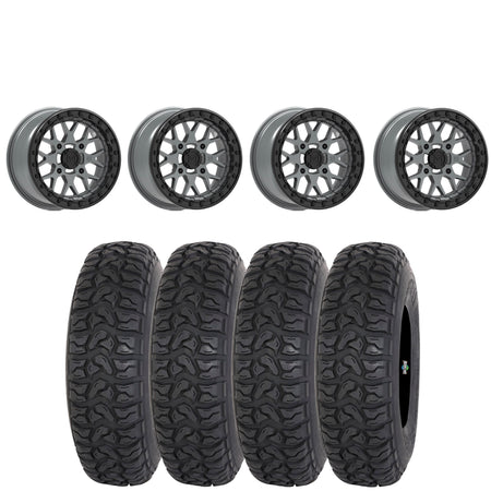 Valor Offroad V07 SATIN GRAPHITE beadlock on Highlifter Chicane LT