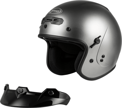 Gm 32 Open Face Helmet Titanium Sm