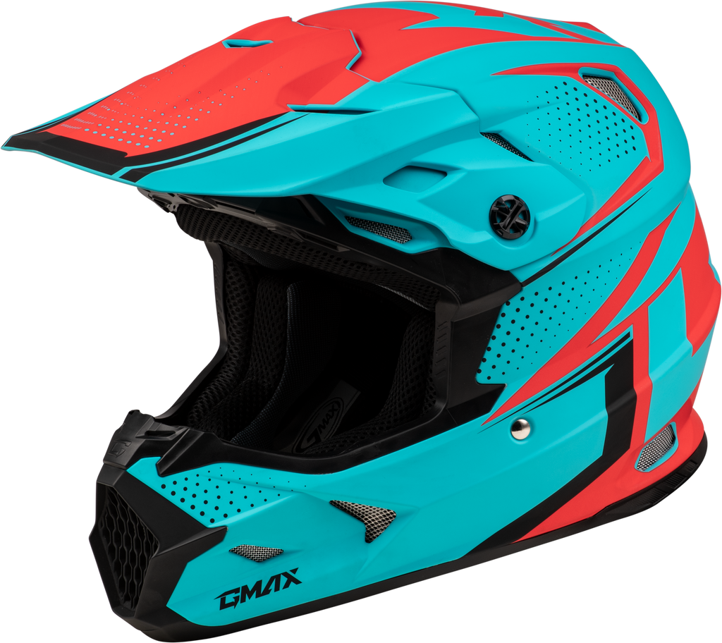 Mx 96 502 Helmet Matte Blue/Red  Md