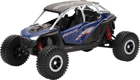 NEW RAY TOYS Polaris RZR Pro R4 Rock Crawler - 1:18 Scale - Azure Crystal 58466A