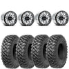Raceline Ryno beadlock mounted on Valor Alpha tires Set of 4