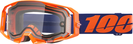 Armatic  Enduro Moto Goggle Neon Orange Clear