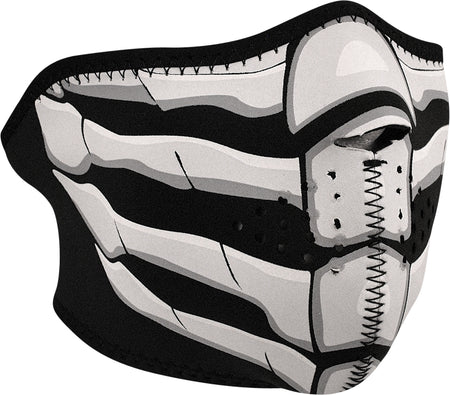 Half Face Mask Glow In Dark Bone Breath