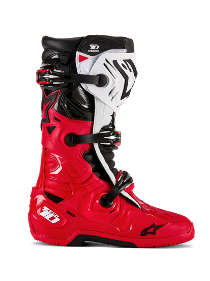 Alpinestars Tech 10 Enduro Boots Bright Red/Black/White - Size 11