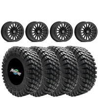 VALOR OFFROAD V06 BEADLOCKS SATIN BLACK ON QUADBOSS QBT808