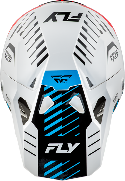 Youth Formula Cp Slice Helmet White/Red/Cyan Yl