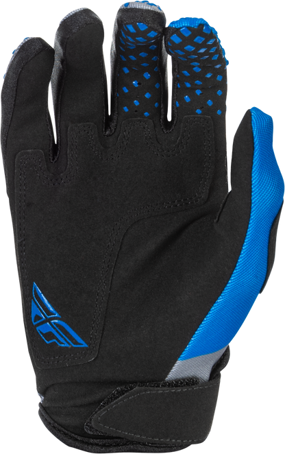 Youth Kinetic Gloves Blue/Grey/Black Yl