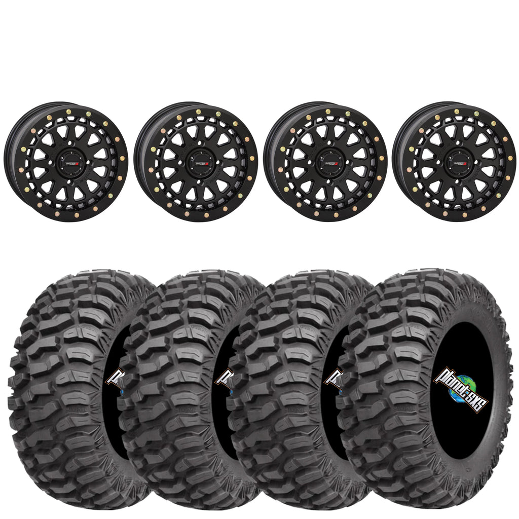 SYSTEM 3 SB6 BEADLOCK MATTE BLK ON AMS M1 EVIL