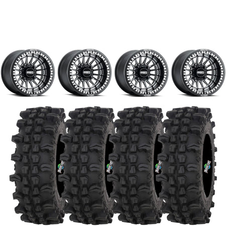 Metal FX Delta Beadlock Satin BLK/Contrast Cut on Frontline ACP 32X10-15